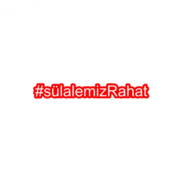 Sülalemiz Rahat Araba Sticker 17x17 Cm Kırmızı
