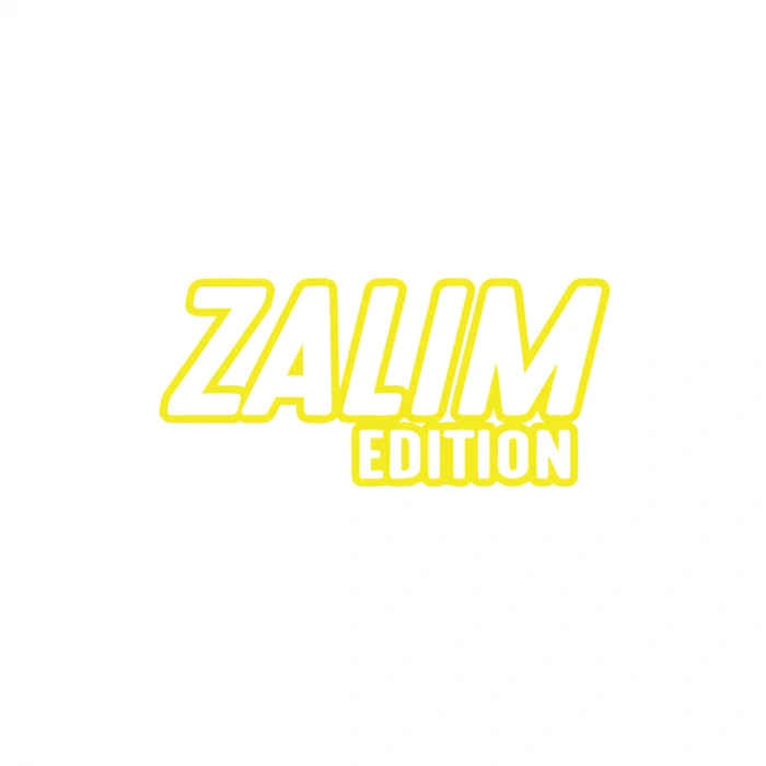 Zalim Edition Araba Sticker 17x17 Cm Sarı