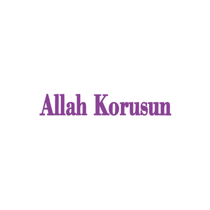 Allah Korusun Araba Sticker 17x17 Cm Mor