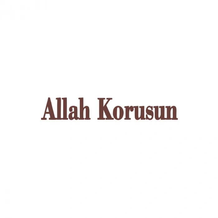 Allah Korusun Araba Sticker 17x17 Cm Kahverengi