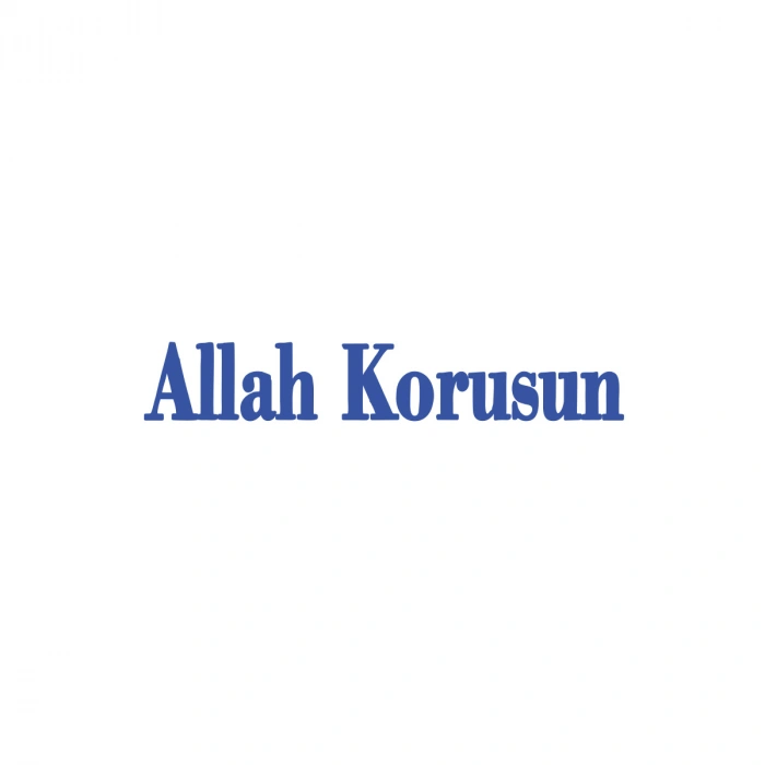 Allah Korusun Araba Sticker 17x17 Cm Mavi