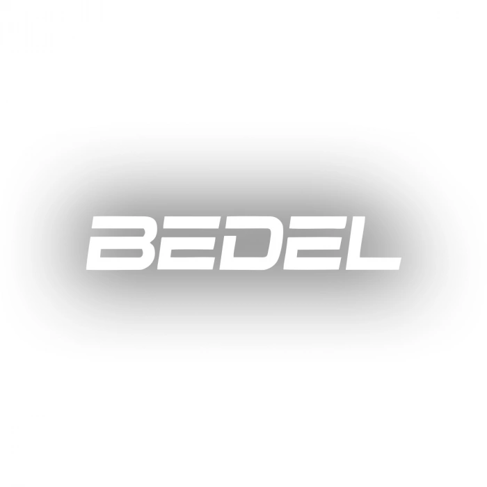 Bedel Araba Sticker 17x17 Cm Beyaz