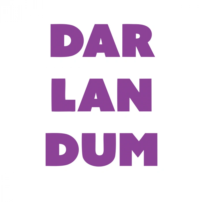 Darlandum Araba Sticker 17x17 Cm Mor