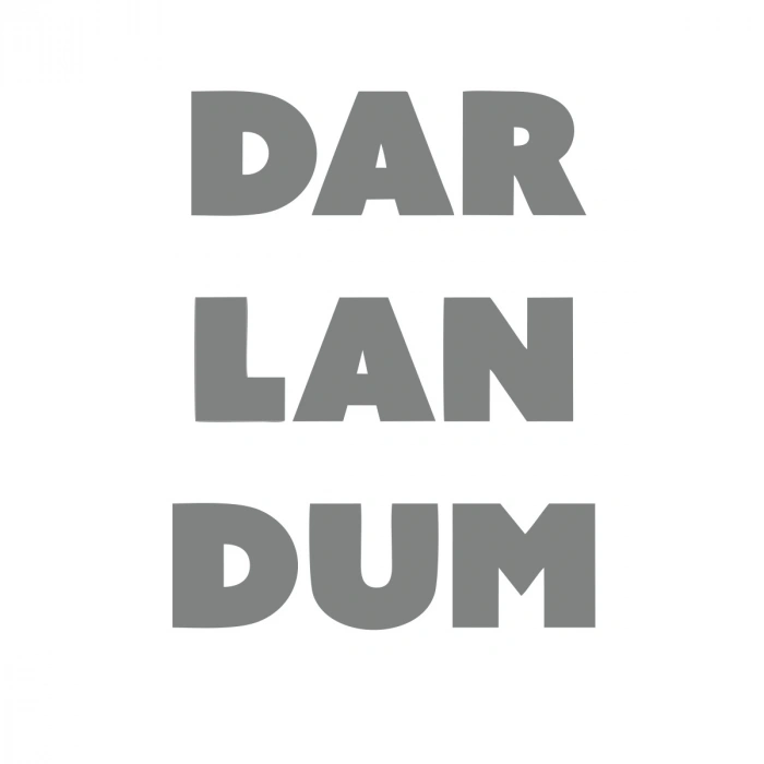 Darlandum Araba Sticker 17x17 Cm Gri