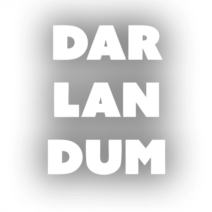 Darlandum Araba Sticker 17x17 Cm Beyaz