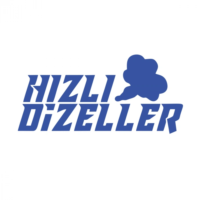 Hızlı Dizeller Araba Sticker 17x17 Cm Mavi