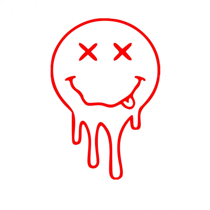 Eriyen Surat Araba Stickeri 17x17 Cm Kırmızı