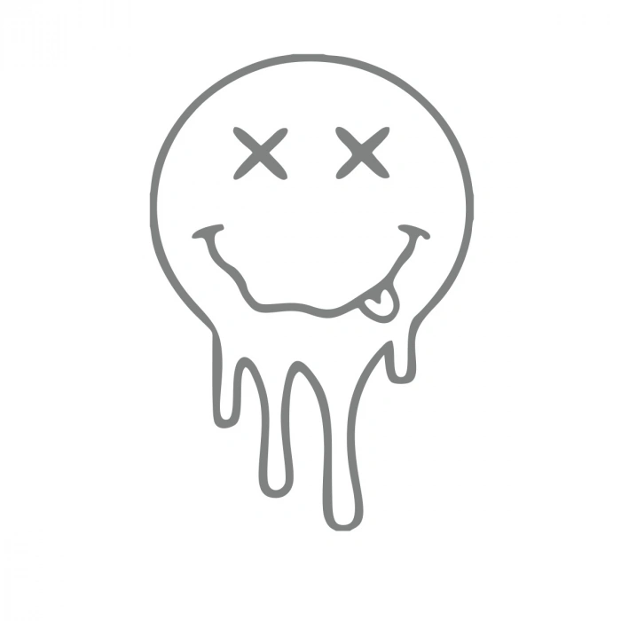 Eriyen Surat Araba Stickeri 17x17 Cm Gri