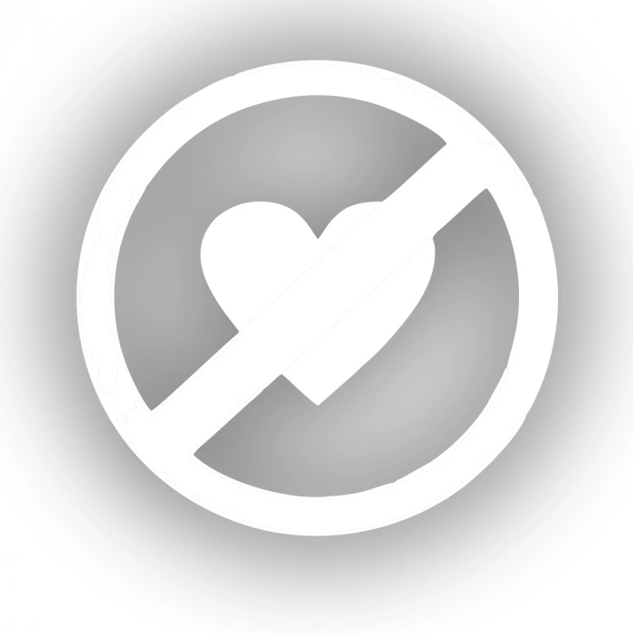 Aşk Yok Araba Sticker 17x17 Cm Beyaz