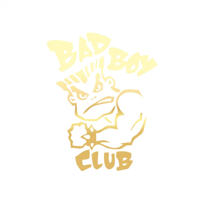 Bad Boy Club Araba Stickeri 17x17 Cm Gold