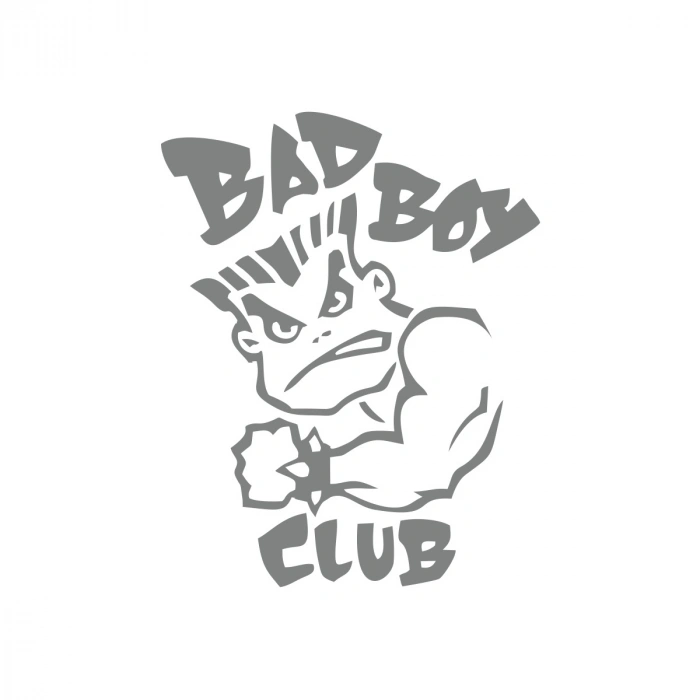 Bad Boy Club Araba Stickeri 17x17 Cm Gri