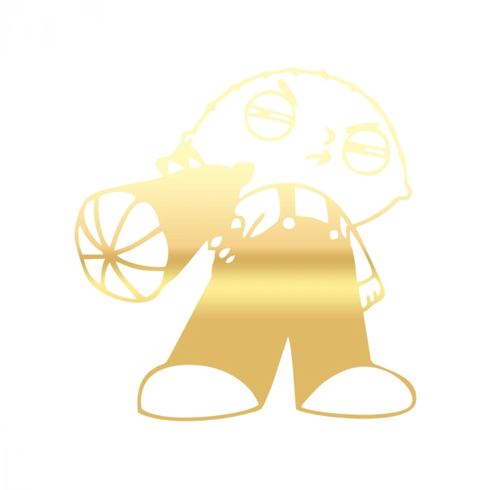 Araba Stickeri 17x17 Cm Gold