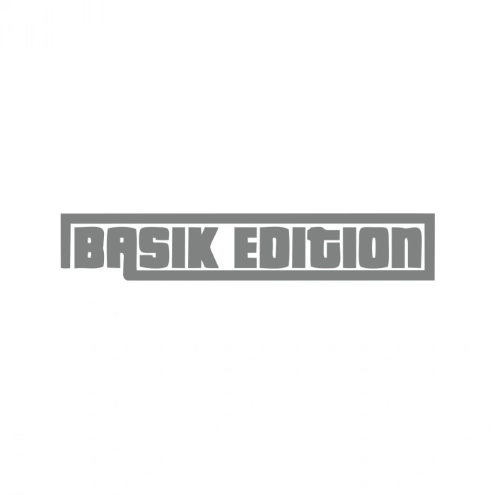 Basık Edition Araba Sticker 17x17 Cm Gri