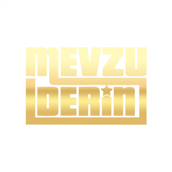 Mevzu Derin Araba Sticker 17x17 Cm Gold