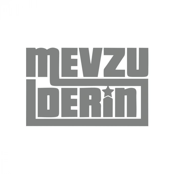 Mevzu Derin Araba Sticker 17x17 Cm Gri