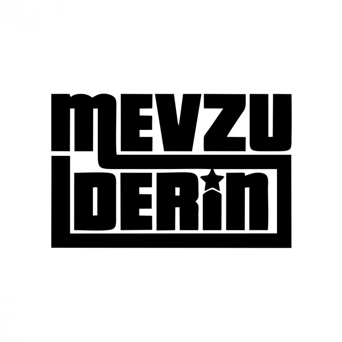 Mevzu Derin Araba Sticker 17x17 Cm Siyah