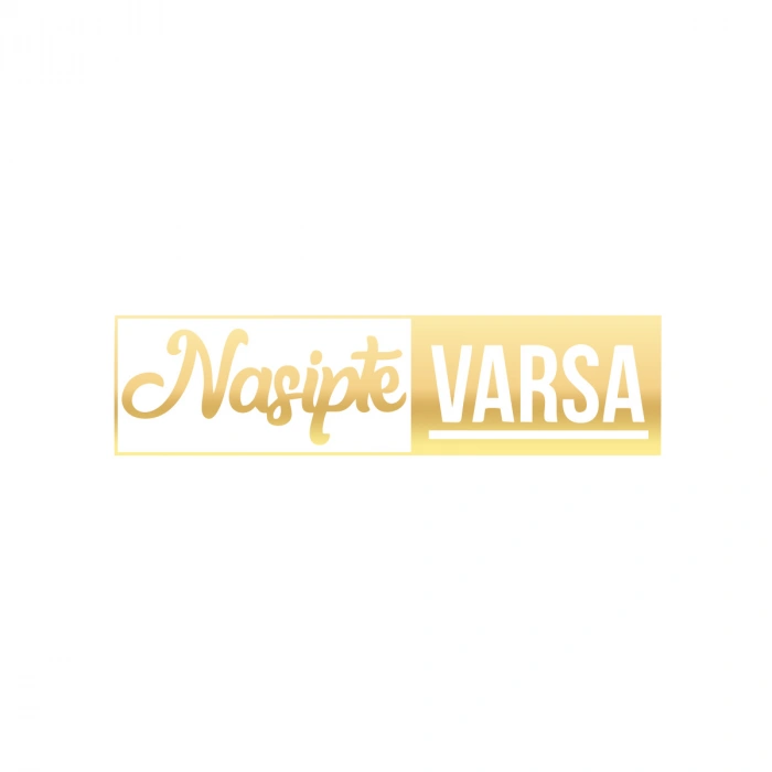 Nasipte Varsa Araba Sticker 17x17 Cm Gold