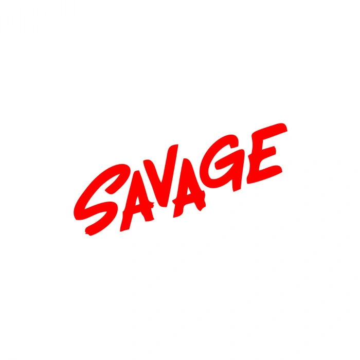 Savage Araba Sticker 17x17 Cm Kırmızı
