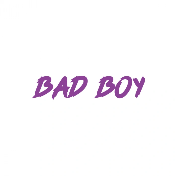 Bad Boy Araba Sticker 17x17 Cm Mor