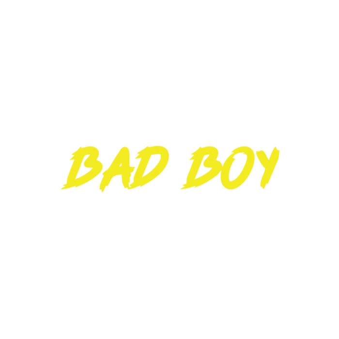 Bad Boy Araba Sticker 17x17 Cm Sarı