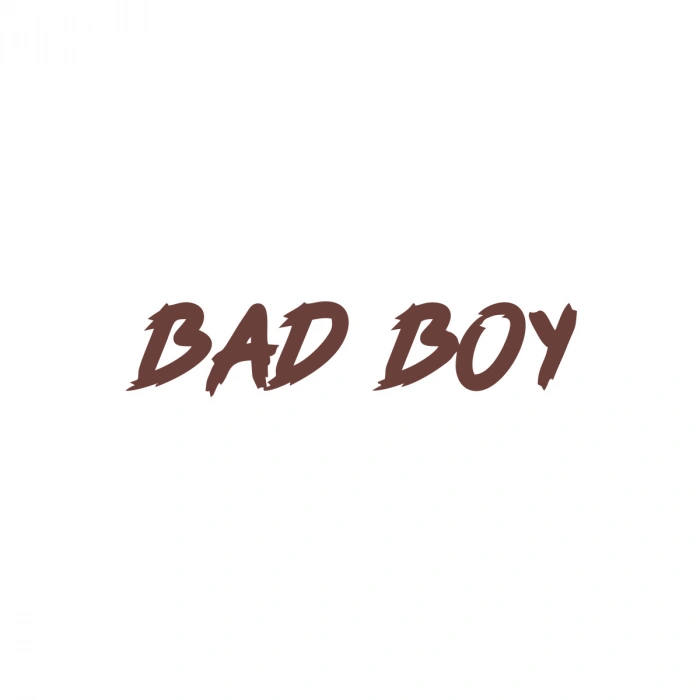 Bad Boy Araba Sticker 17x17 Cm Kahverengi
