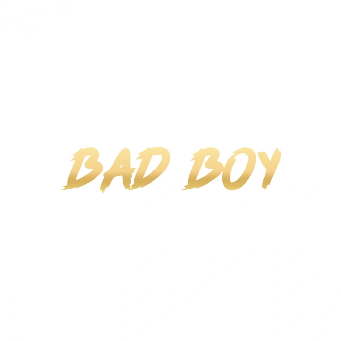 Bad Boy Araba Sticker 17x17 Cm Gold