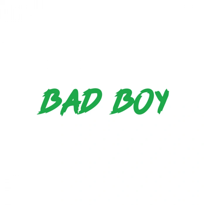 Bad Boy Araba Sticker 17x17 Cm Yeşil