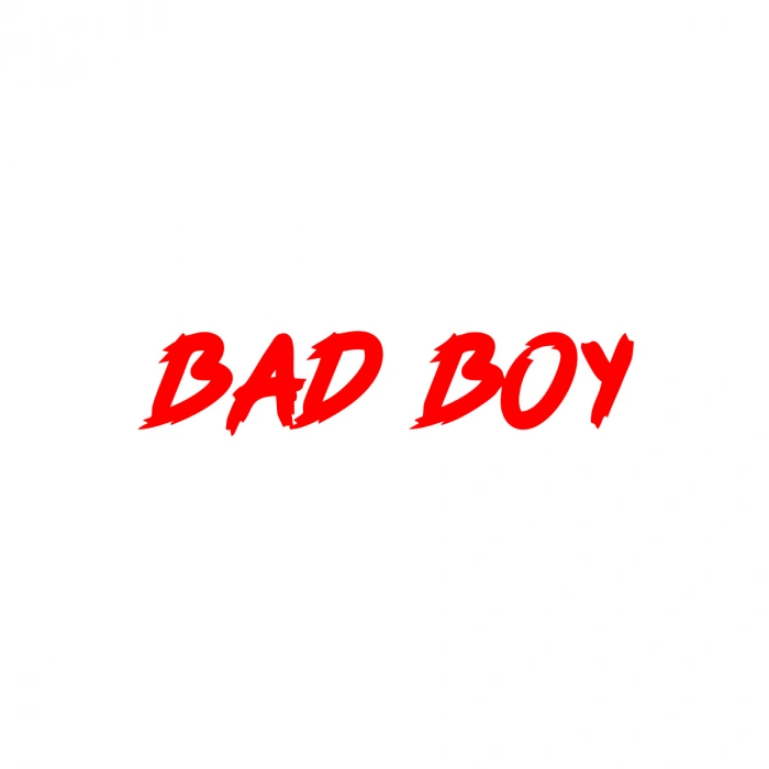 Bad Boy Araba Sticker 17x17 Cm Kırmızı