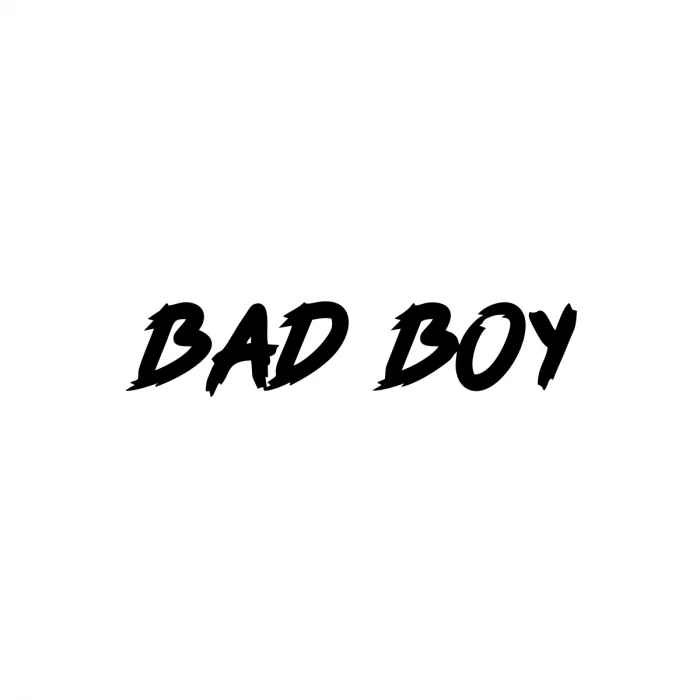 Bad Boy Araba Sticker 17x17 Cm Siyah