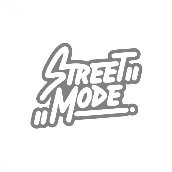 Street Mode Araba Sticker 17x17 Cm Gri