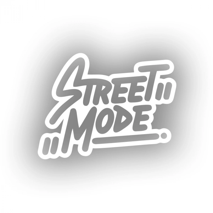Street Mode Araba Sticker 17x17 Cm Beyaz