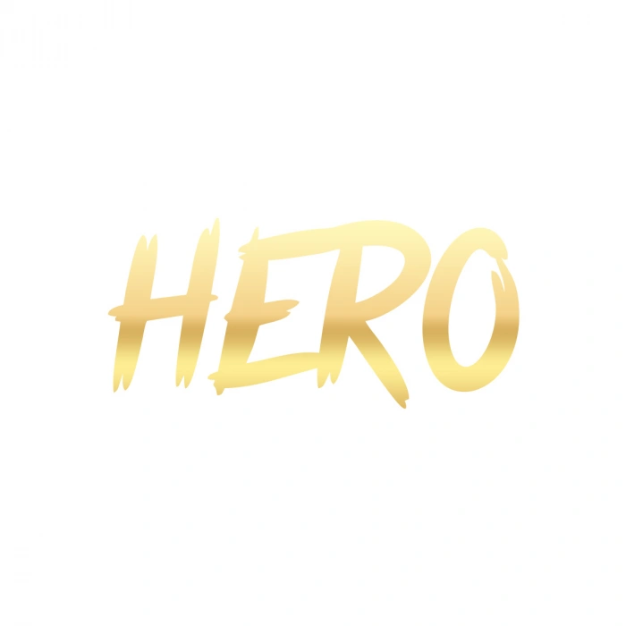 Hero Araba Sticker 17x17 Cm Gold