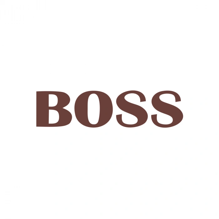 Boss Araba Sticker 17x17 Cm Kahverengi