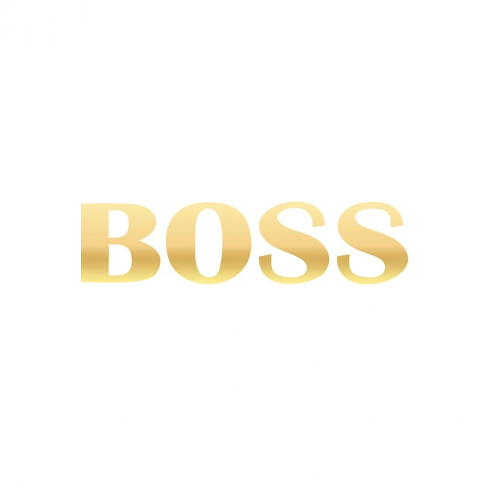 Boss Araba Sticker 17x17 Cm Gold