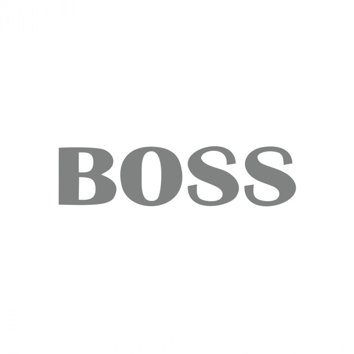 Boss Araba Sticker 17x17 Cm Gri