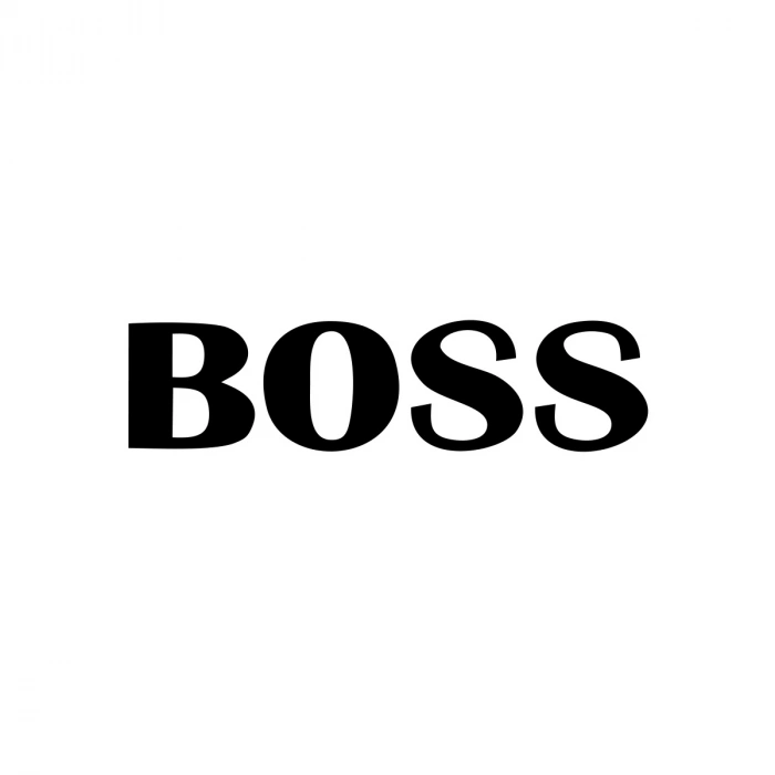 Boss Araba Sticker 17x17 Cm Siyah