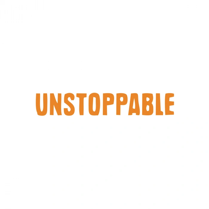 Unstoppable Araba Sticker 17x17 Cm Turuncu