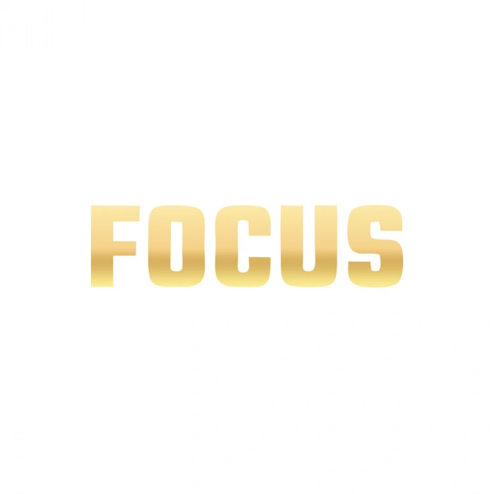 Focus Araba Sticker 17x17 Cm Gold