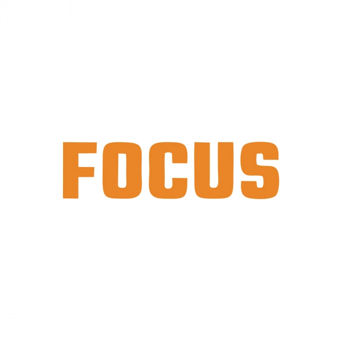 Focus Araba Sticker 17x17 Cm Turuncu