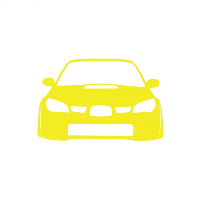 Araba Stickeri 17x17 Cm Sarı
