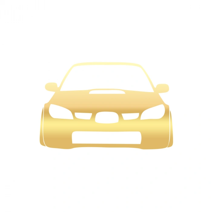 Araba Stickeri 17x17 Cm Gold
