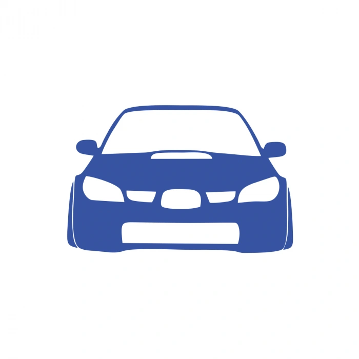 Araba Stickeri 17x17 Cm Mavi