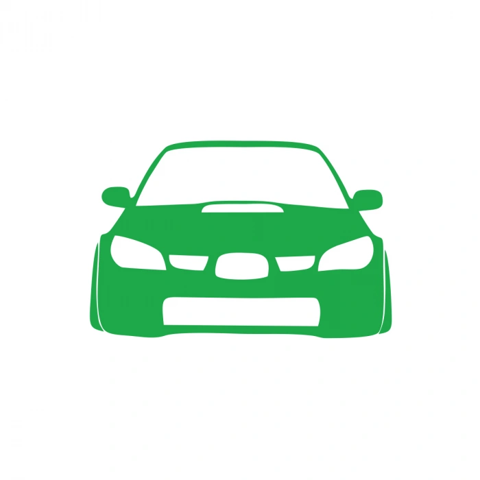 Araba Stickeri 17x17 Cm Yeşil