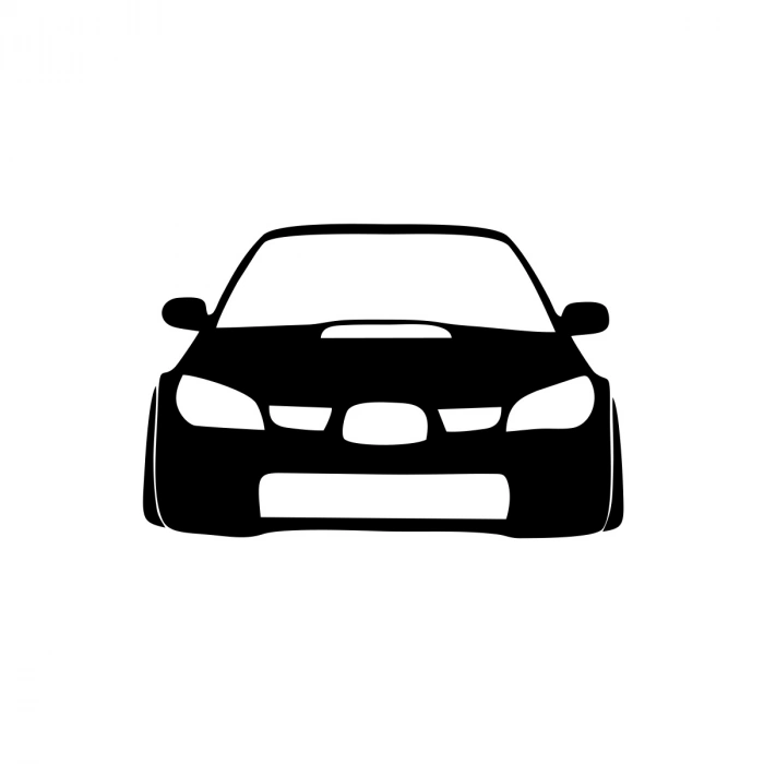 Araba Stickeri 17x17 Cm Siyah