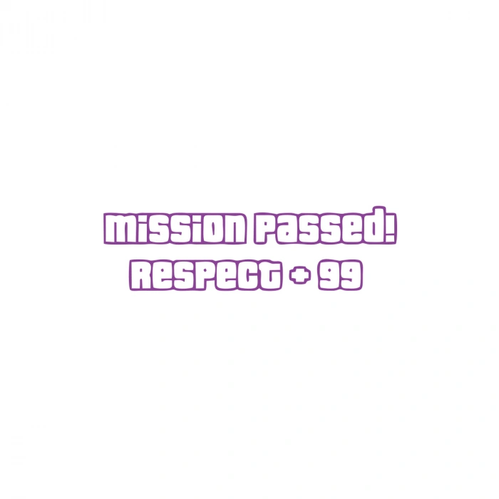 Mission Passed Respect +99 Araba Stickeri 17x17 Cm Mor