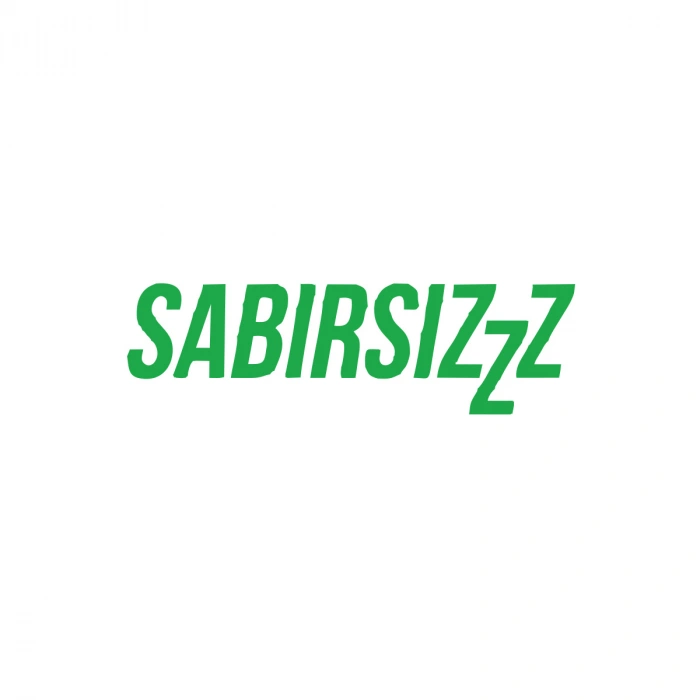 Sabırsızzz Araba Sticker 17x17 Cm Yeşil