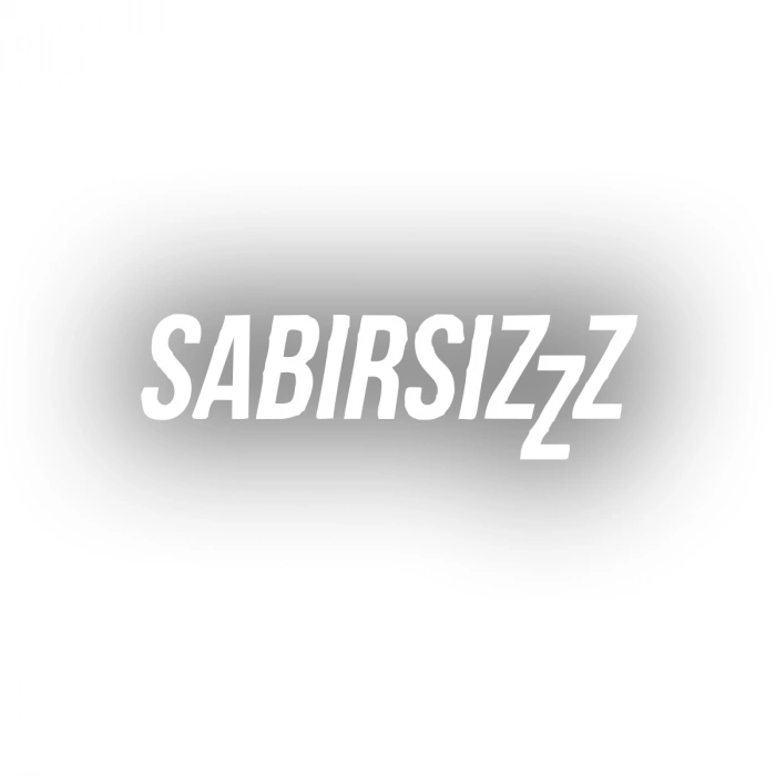 Sabırsızzz Araba Sticker 17x17 Cm Beyaz
