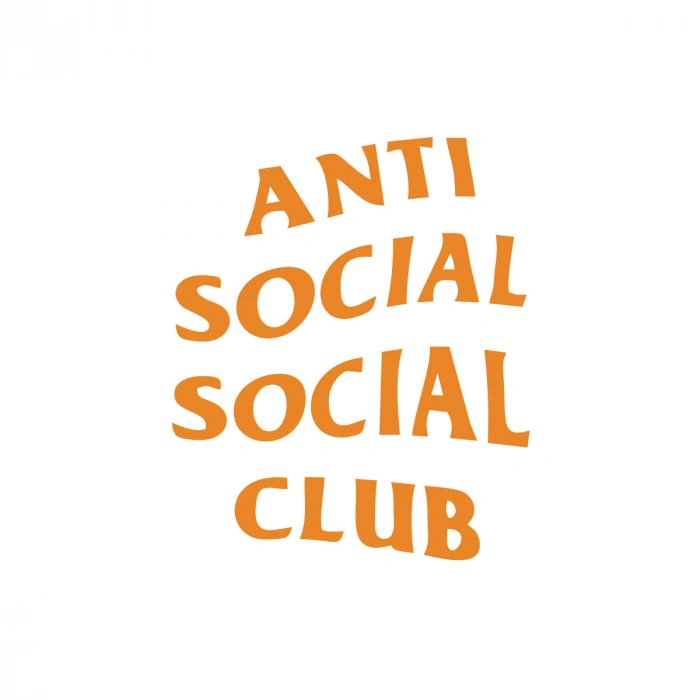 Anti Social Club Araba Sticker 17x17 Cm Turuncu