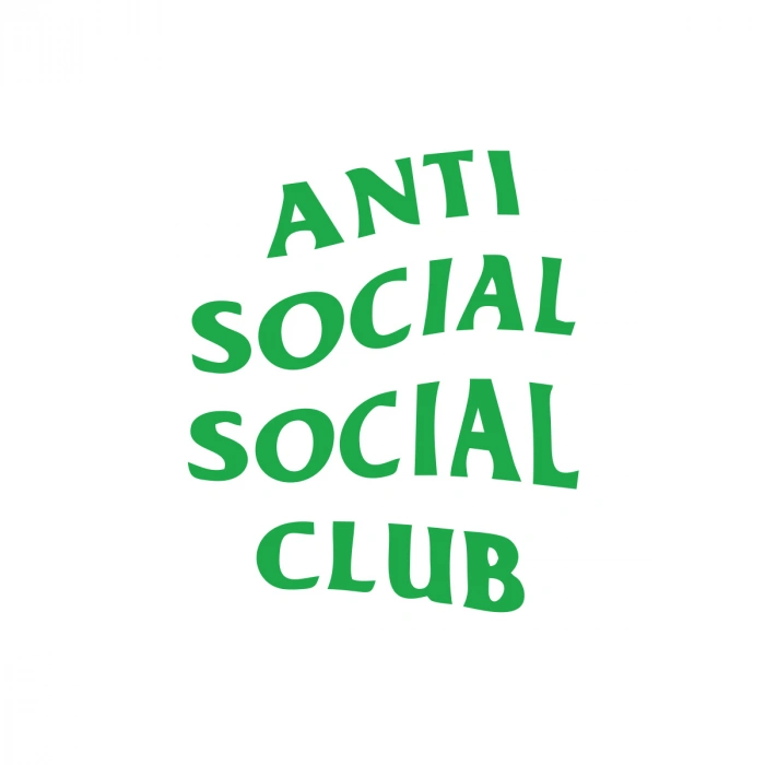 Anti Social Club Araba Sticker 17x17 Cm Yeşil