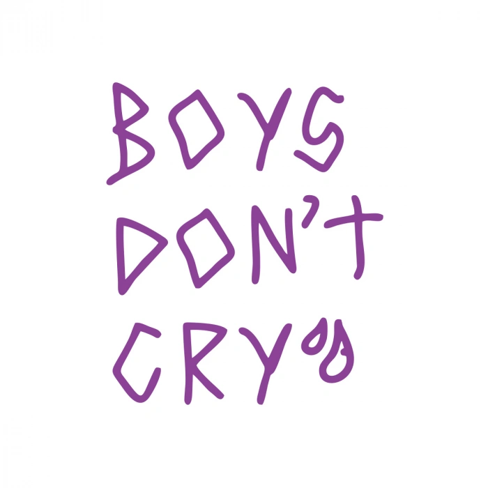 Boys Dont Cry Araba Sticker 17x17 Cm Mor